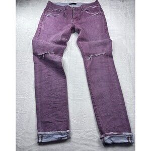Purple Brand P001 Purple Overdyed Jeans 34x32  Stretch Factory Knee Holes EUC